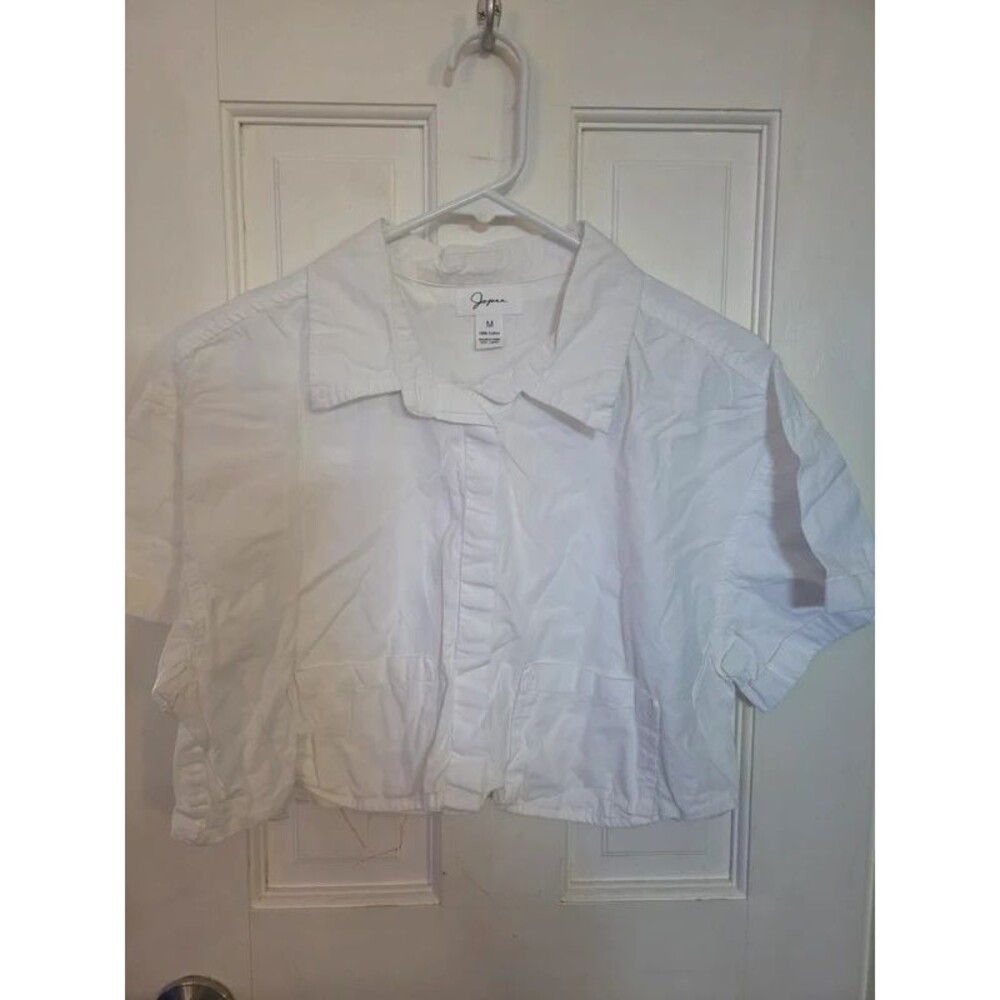 Japna women's (M) cropped button up